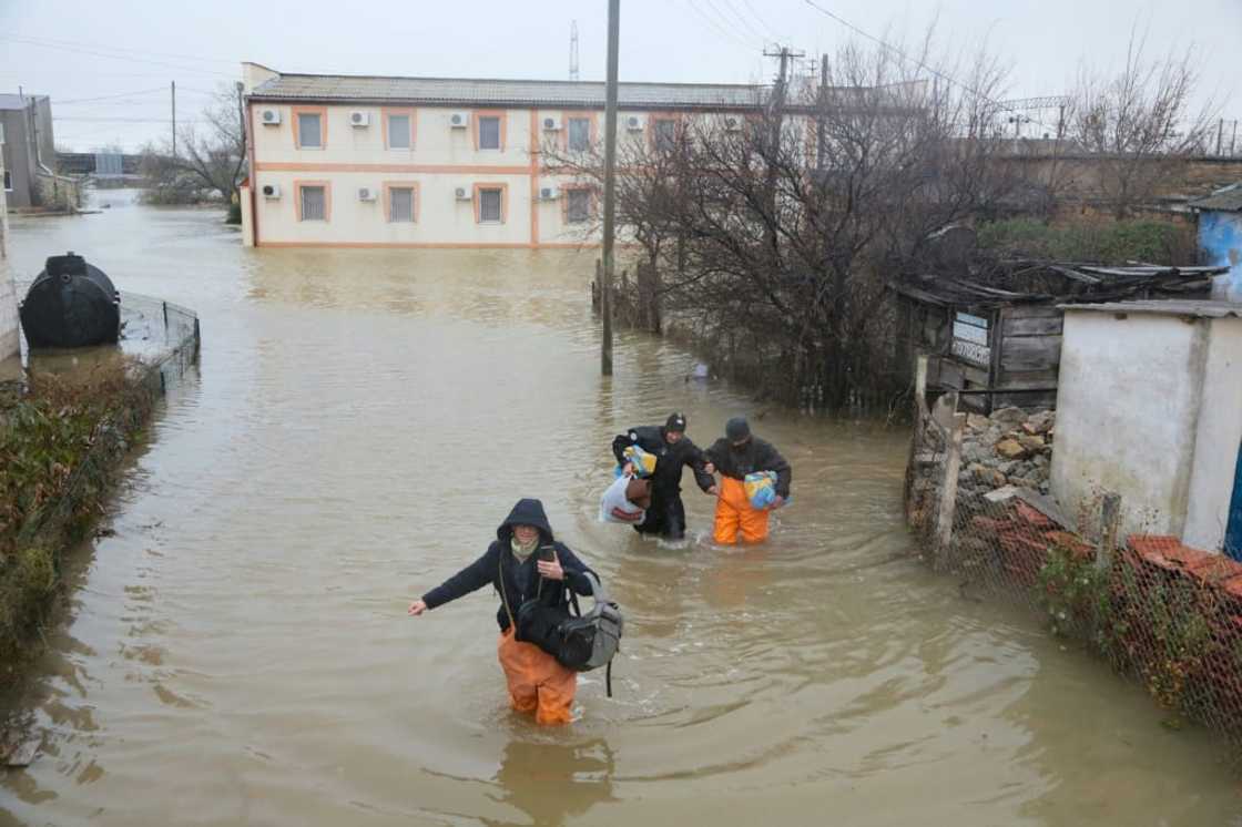 Wind speeds of over than 140 kilometres per hour (about 90 mph) were recorded during the storm