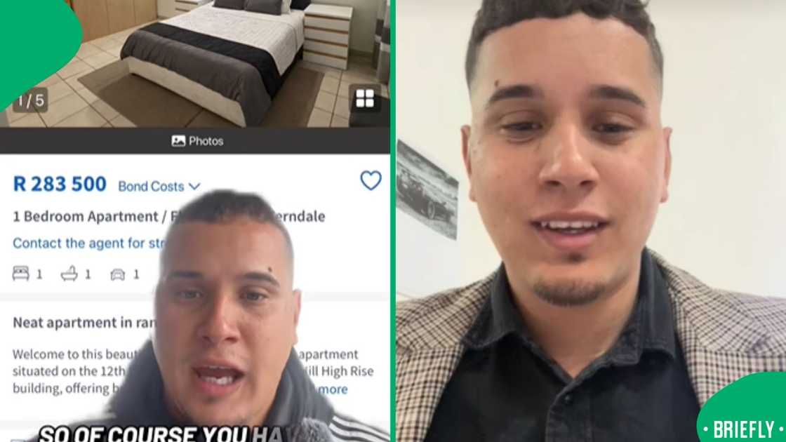 The visual on the right captured Keegan posing for the camera The visual on the right captured Keegan posing for the camera