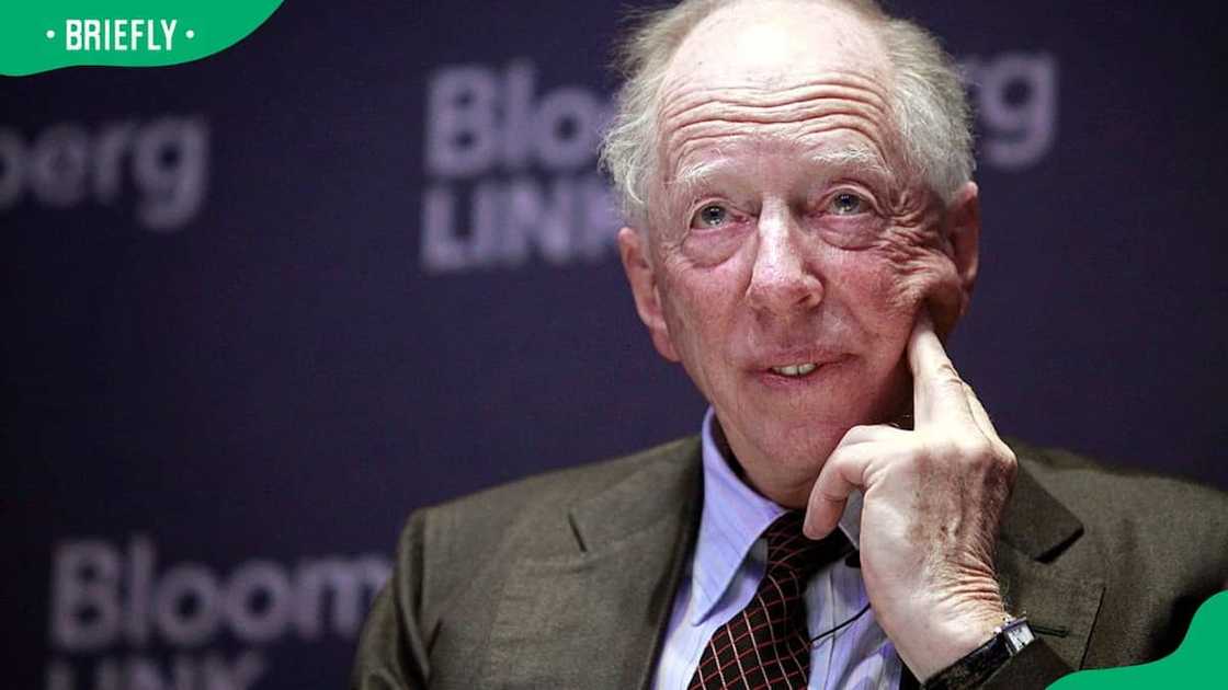 Jacob Rothschild attending a conference