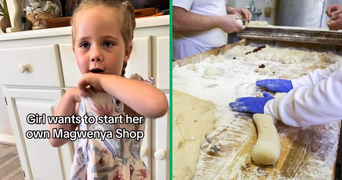 A little girl was captured in a TikTok video playing amagwenya seller. A little girl was captured in a TikTok video playing amagwenya seller.