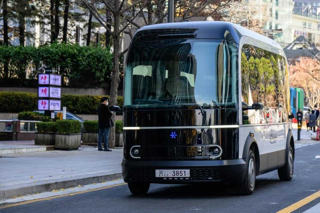 The new vehicle has rounded edges along with large windows that make it appear more like a toy than a technological breakthrough The new vehicle has rounded edges along with large windows that make it appear more like a toy than a technological breakthrough
