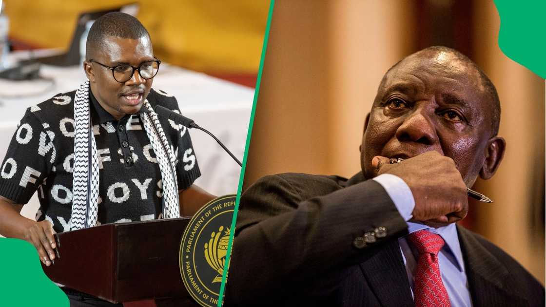 ANC Youth League leader Collen Malatji is not impressed with Cyril Ramphosa's leadership. ANC Youth League leader Collen Malatji is not impressed with Cyril Ramphosa's leadership.