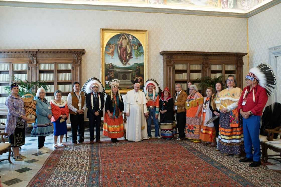 Francis plans to reiterate an apology delivered to Canadian Indigenous groups who visited the Vatican in April Francis plans to reiterate an apology delivered to Canadian Indigenous groups who visited the Vatican in April