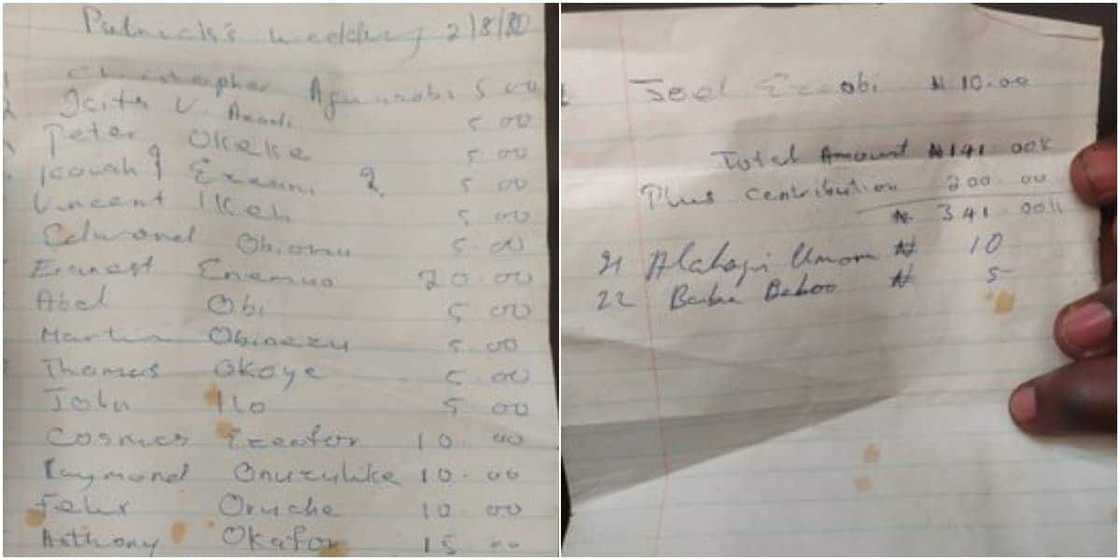 Nigerian Man Shares List of those who Contributed N356 for His Father's Glamorous Wedding in 1980, Many React Nigerian Man Shares List of those who Contributed N356 for His Father's Glamorous Wedding in 1980, Many React