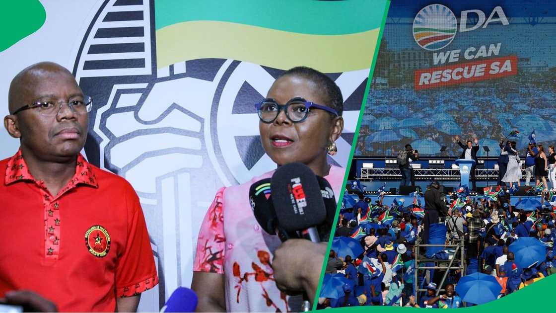 The SACP and ANC recently met to iron out issues, including the GNU partnership with the DA. The SACP and ANC recently met to iron out issues, including the GNU partnership with the DA.