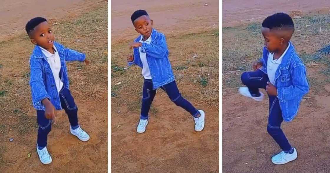 Boy dancing the yey challenge