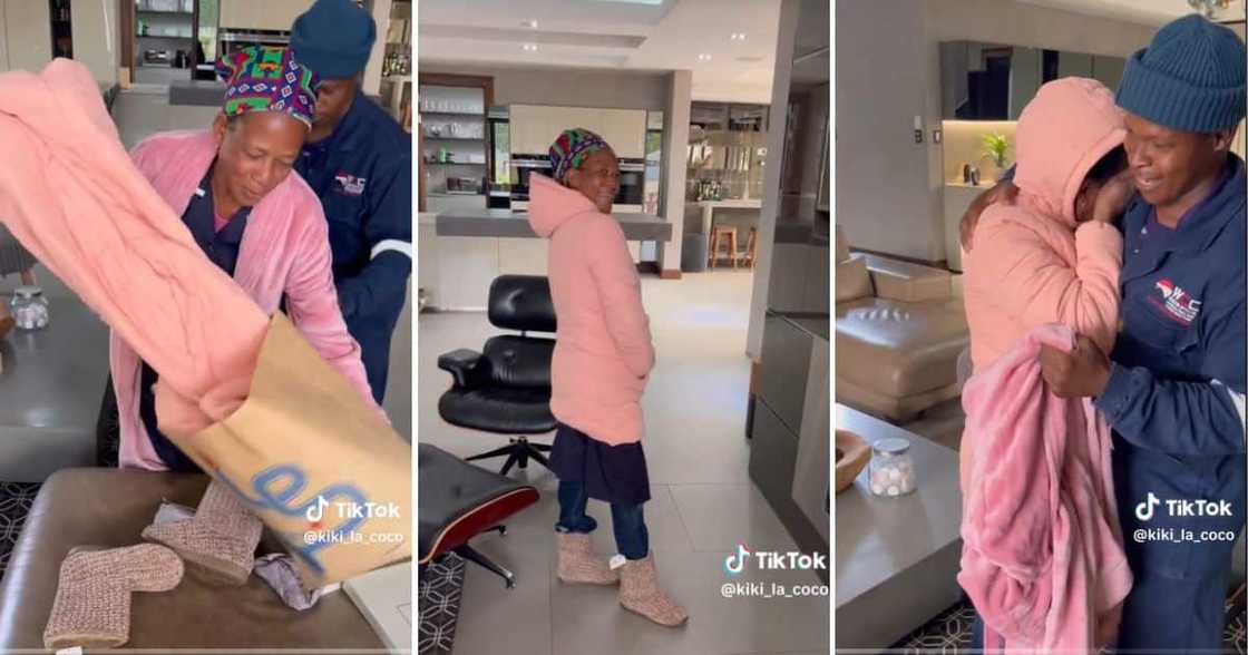 Thembi Ubisi got spoiled with winter goodies Thembi Ubisi got spoiled with winter goodies