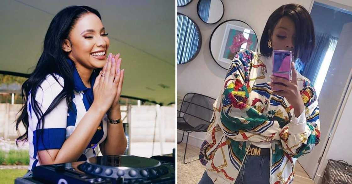 Bonang Matheba congratulated Thuli Phongolo after she purchased a new home. Bonang Matheba congratulated Thuli Phongolo after she purchased a new home.