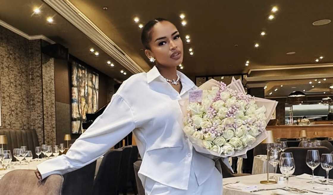 Ayanda Thabethe and her fiancé celebrated their anniversary Ayanda Thabethe and her fiancé celebrated their anniversary