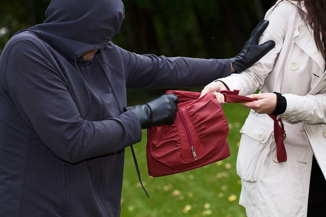 An elderly woman and her husband fought off a robber