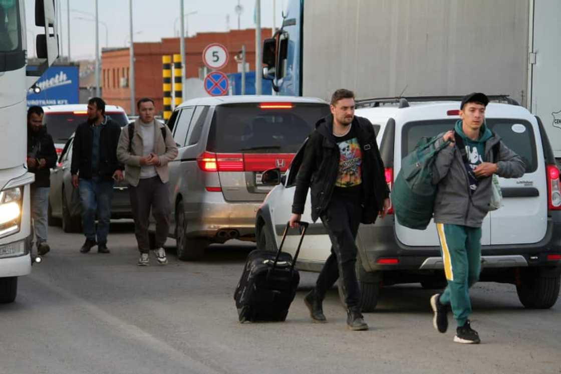 The exodus from Russia into Mongolia follows a similar trend in ex-Soviet countries like Georgia, Kazakhstan and Armenia The exodus from Russia into Mongolia follows a similar trend in ex-Soviet countries like Georgia, Kazakhstan and Armenia