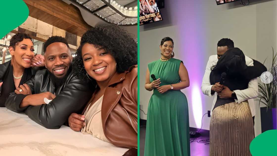 Worshippers were left in utter disbelief when a pastor's first wife took the stage to welcome his second wife Worshippers were left in utter disbelief when a pastor's first wife took the stage to welcome his second wife