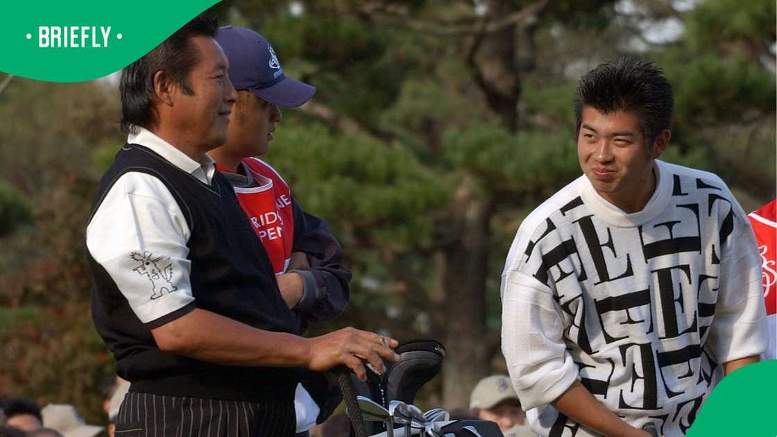 Masashi Ozaki, Yuta Ikeda, Bridgestone Open at Sodegaura Country Club, Japan.