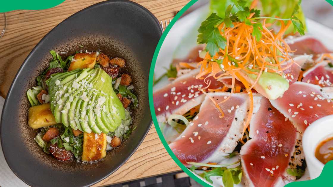 Salad menu options. Salad menu options.