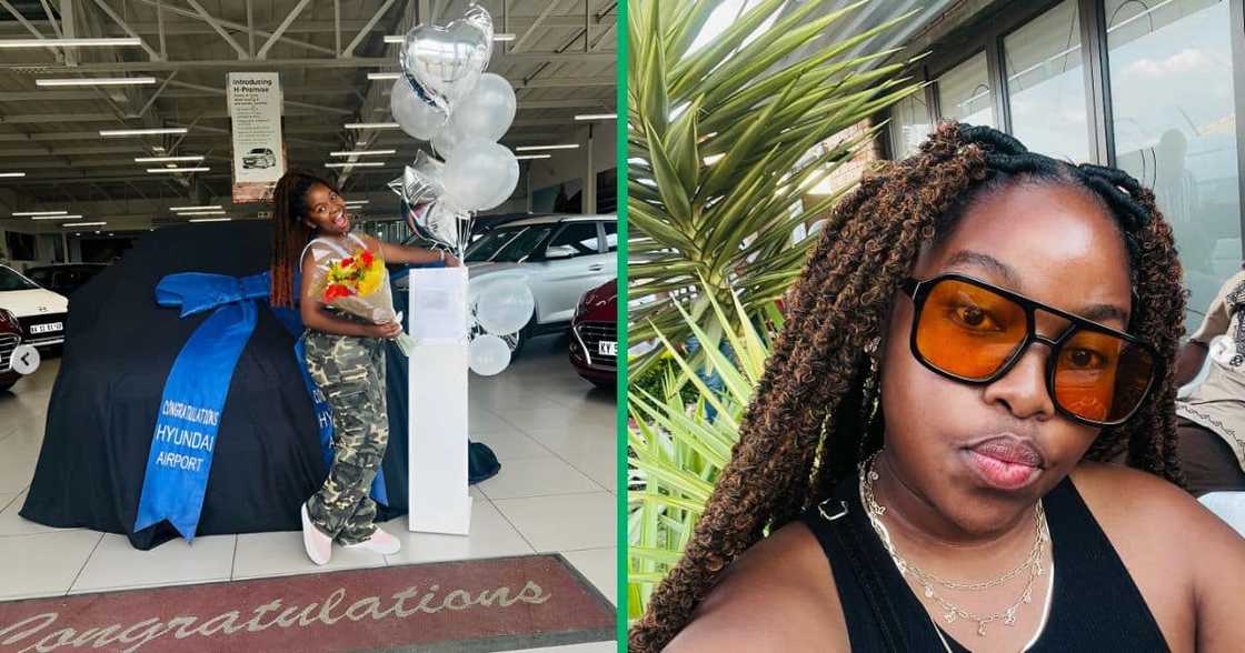 A woman shared a TikTok video surprising her mother with her new car. A woman shared a TikTok video surprising her mother with her new car.