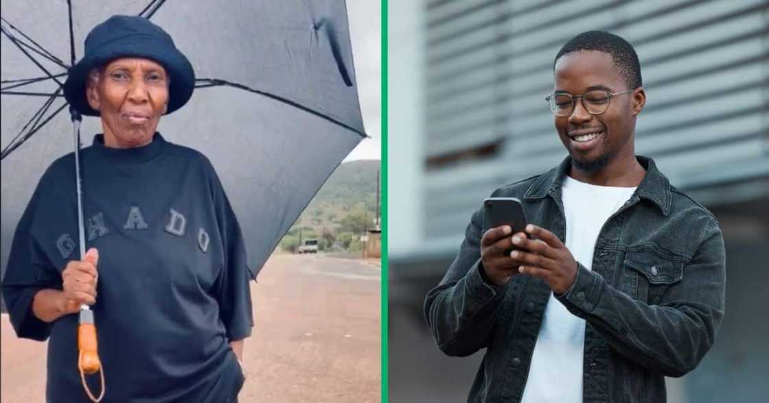 Gogo flexes in all black ensemble Gogo flexes in all black ensemble