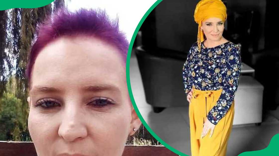 Marietjie Bothma in colourful outfits