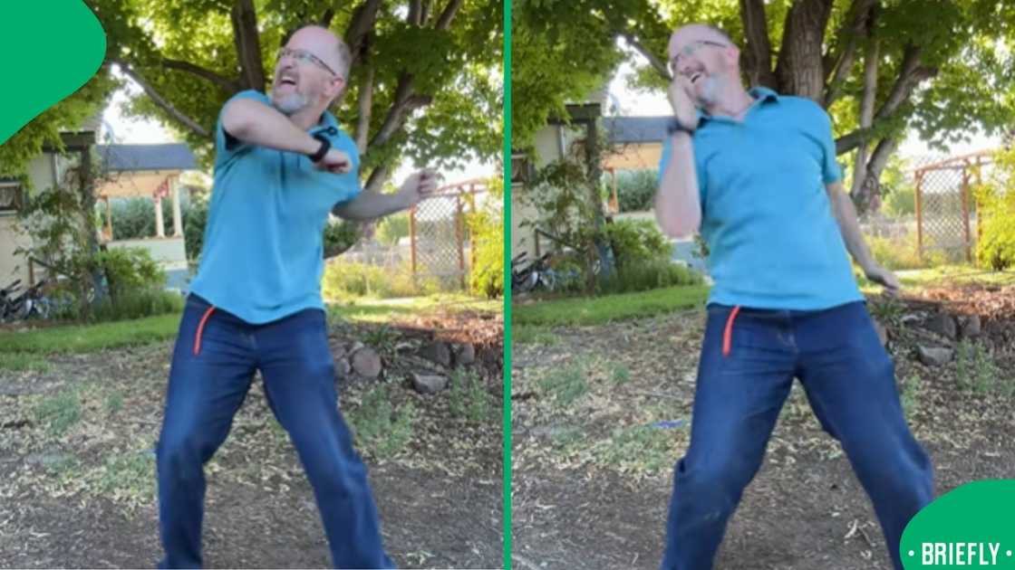 "A man entertained viewers with his upbeat Magumba dance, hitting each beat with effortless charm "A man entertained viewers with his upbeat Magumba dance, hitting each beat with effortless charm