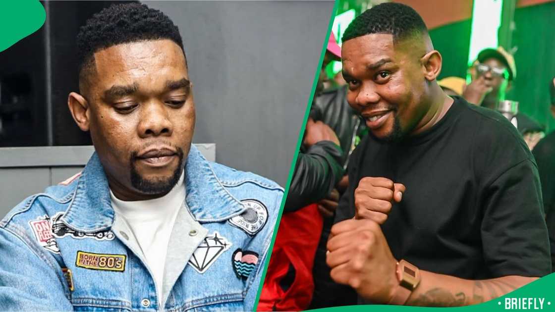 A fan charged at Njelic at a concert A fan charged at Njelic at a concert