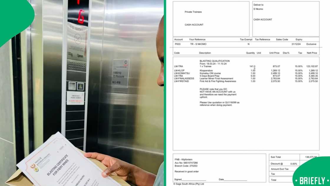 On the right showed the cost and modules of the qualification