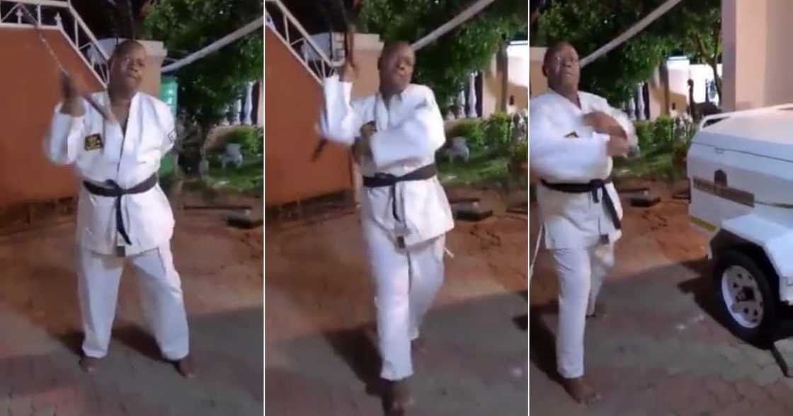 “Ubab Lee”: Man Shares His Hilarious Karate Moves, Leaves Mzansi in Stitches “Ubab Lee”: Man Shares His Hilarious Karate Moves, Leaves Mzansi in Stitches