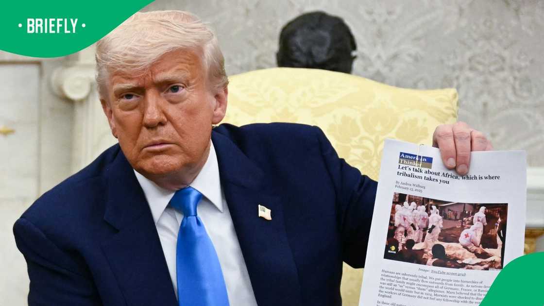 A farmer disputed United States President Donald Trump's claims about a burial site of white farmers who were allegedly murdered in a genocide