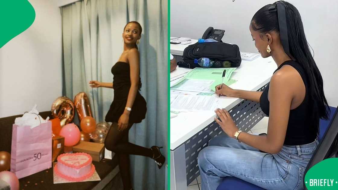 A South African woman flexed how she signed her contract for a new car and showed it off.