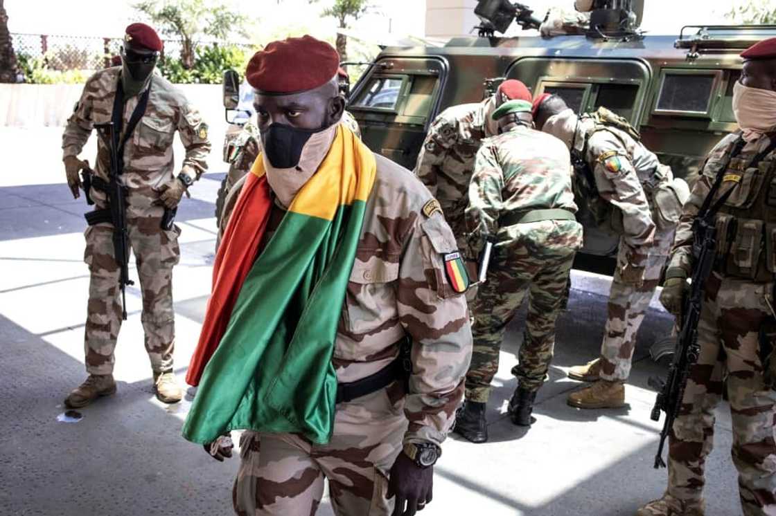 Guinea's ruling junta seized power in a coup in September Guinea's ruling junta seized power in a coup in September