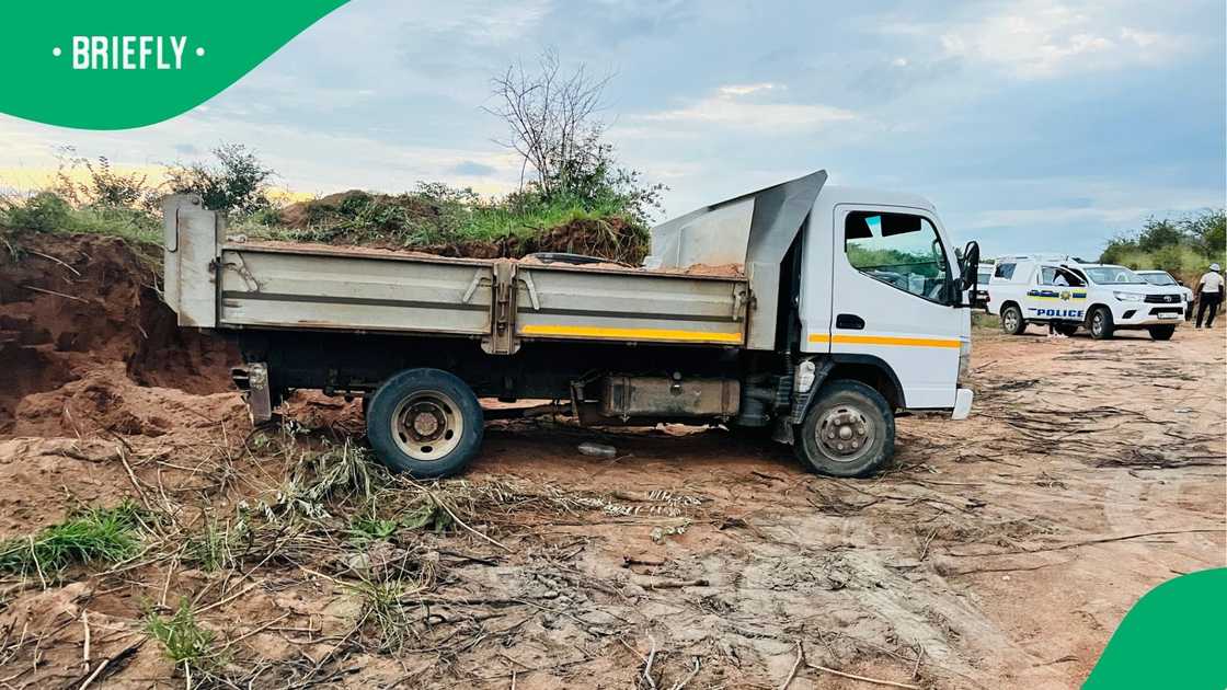 One man was arrested for collecting sand