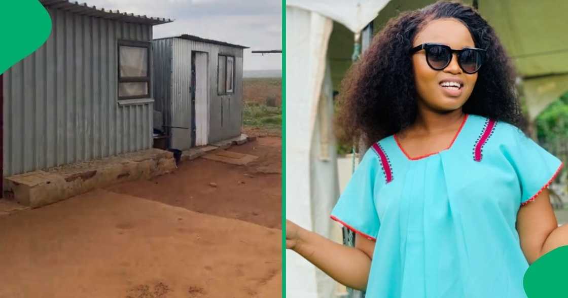 A woman showed off Gauteng shack vs Limpopo stunning home, netizens stunned. A woman showed off Gauteng shack vs Limpopo stunning home, netizens stunned.