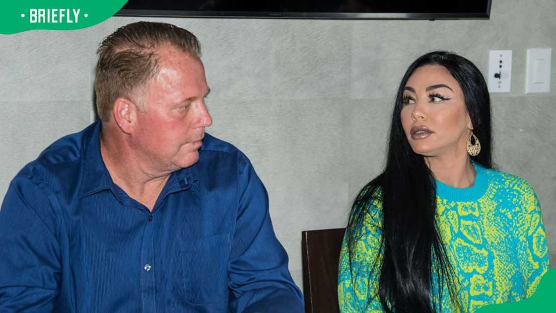 Thomas Markle Jr. and Natalie DiDonato at the Rocco's Collision Presents Celebrity Boxing 68: Thomas Markle Jr v Nacho Press Conference in 2019