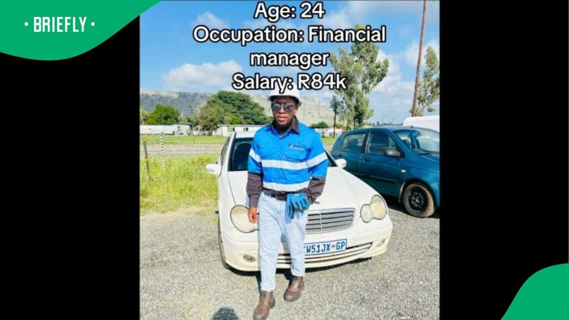 A young man shared his occupation and salary.