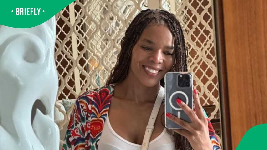 Connie Ferguson shows off workout Connie Ferguson shows off workout