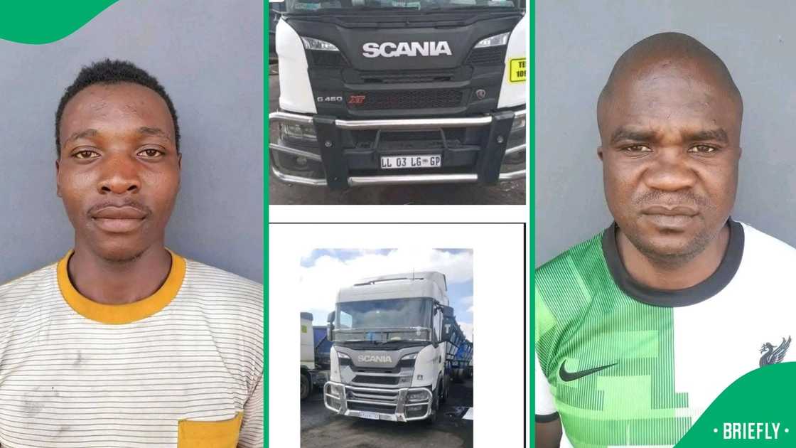 The two truck drivers who reportedly stole the trucks. The two truck drivers who reportedly stole the trucks.