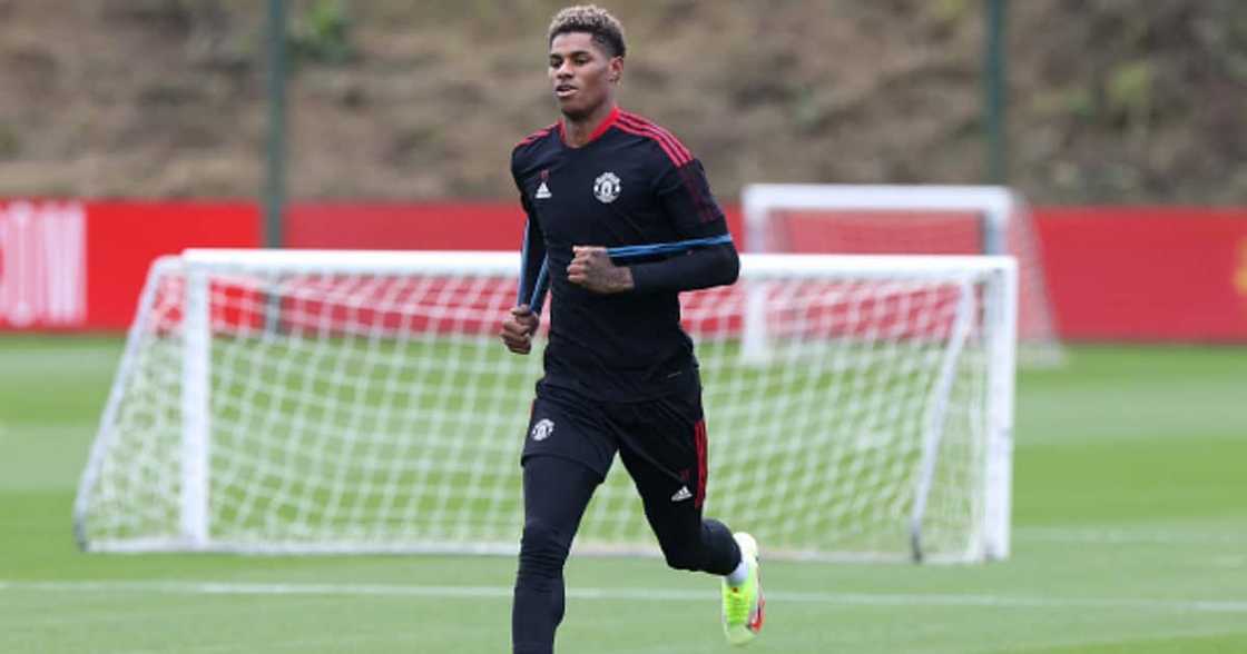 Marcus Rashford, Manchester United, Training session, Carrington Marcus Rashford, Manchester United, Training session, Carrington