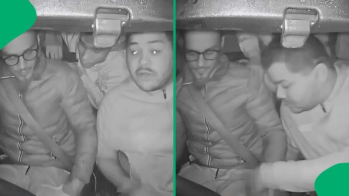 The terrifying incident was caught on a dashcam, showing the driver being threatened with a firearm