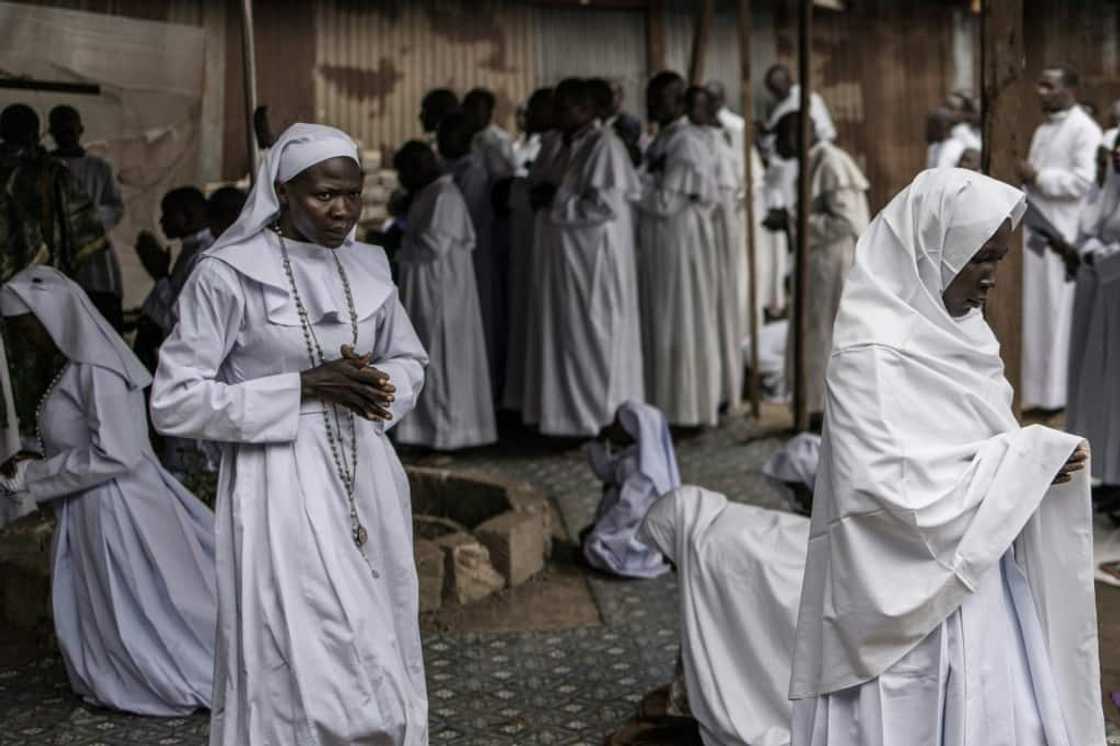 At church services across the country, congregants prayed for peace At church services across the country, congregants prayed for peace