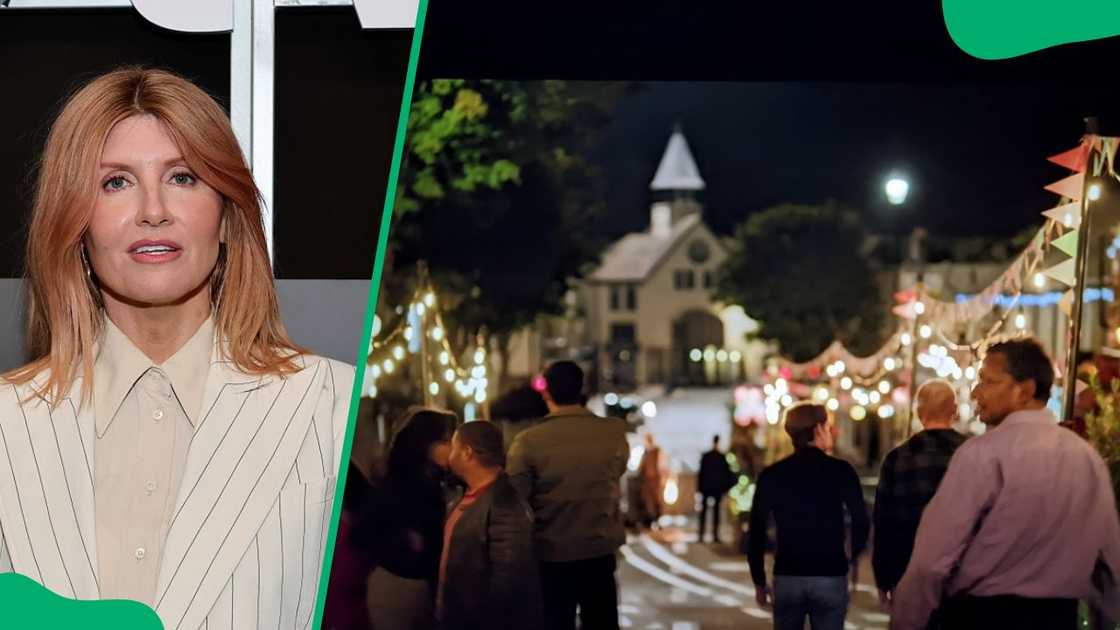 Sharon Horgan during the 2025 screening of Bad Sisters (L). Pedestrianised Malahide (R) Sharon Horgan during the 2025 screening of Bad Sisters (L). Pedestrianised Malahide (R)
