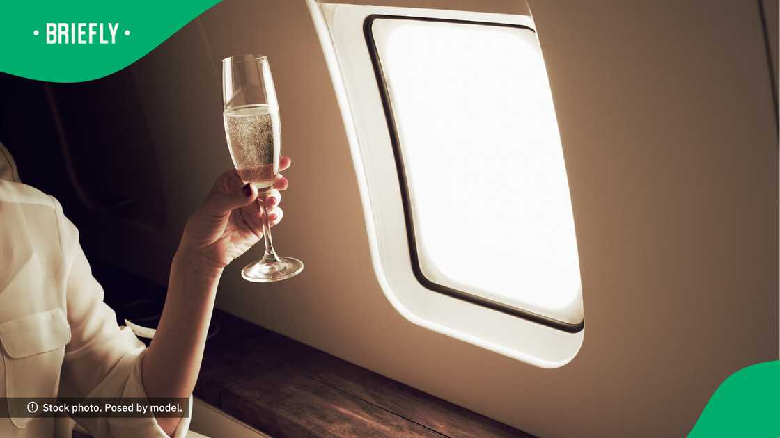 The lady has a taste for the fancier things in life. The lady has a taste for the fancier things in life.