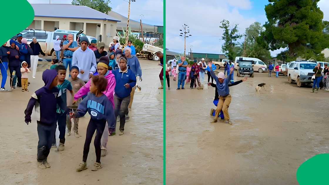 Spectators cheered on talented performers showcasing traditional Riel dance routines in wet conditions