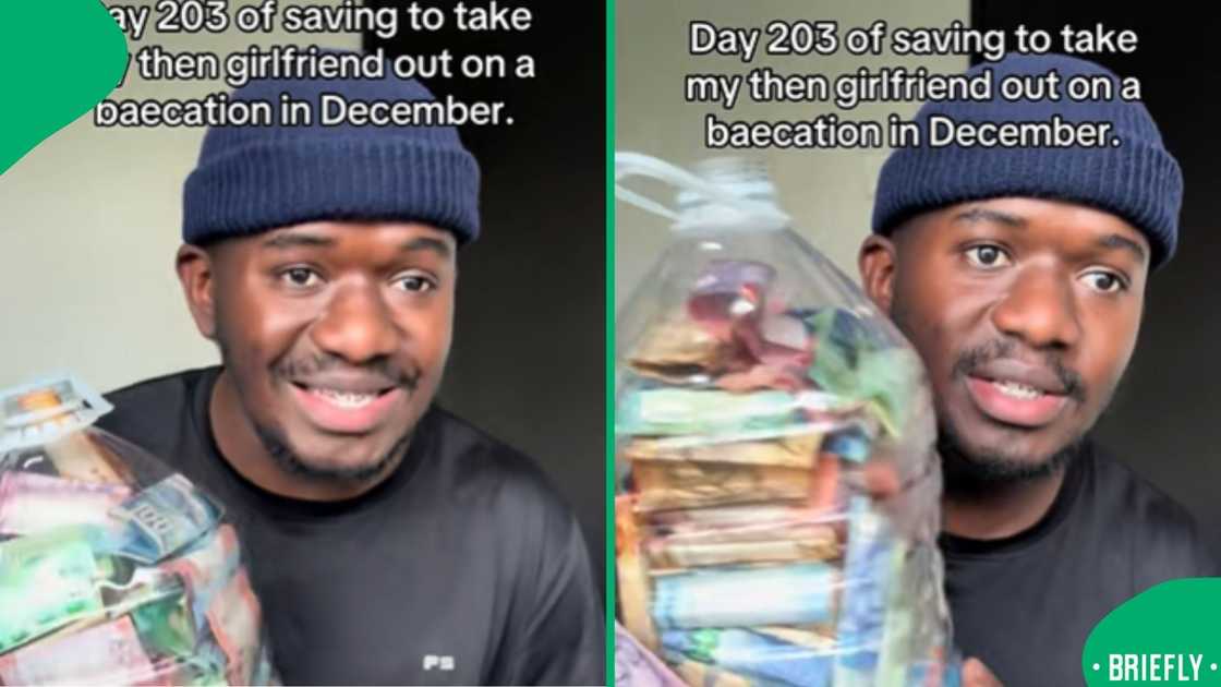 A local content creator shared his disciplined effort to reach a personal savings goal for a memorable moment later this year
