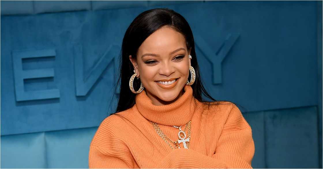 Rihanna surprises fan at a petrol station in Barbados