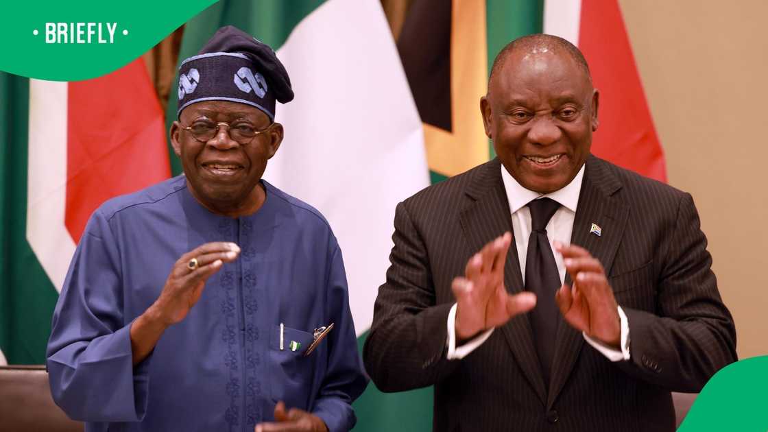 President Cyril Ramaphosa met with Nigerian president Bola Tinubu President Cyril Ramaphosa met with Nigerian president Bola Tinubu