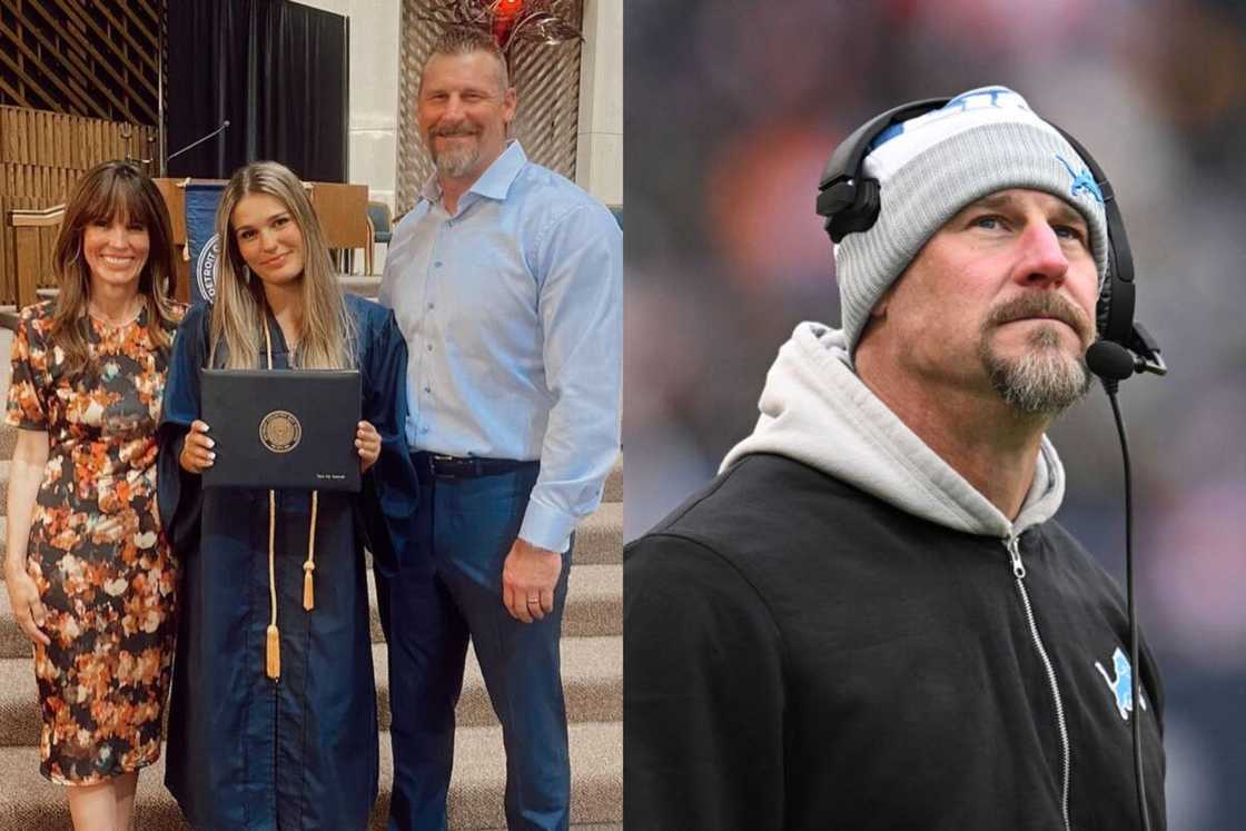 Head coach Dan, his wife, and their graduating daughter, Piper Head coach Dan, his wife, and their graduating daughter, Piper