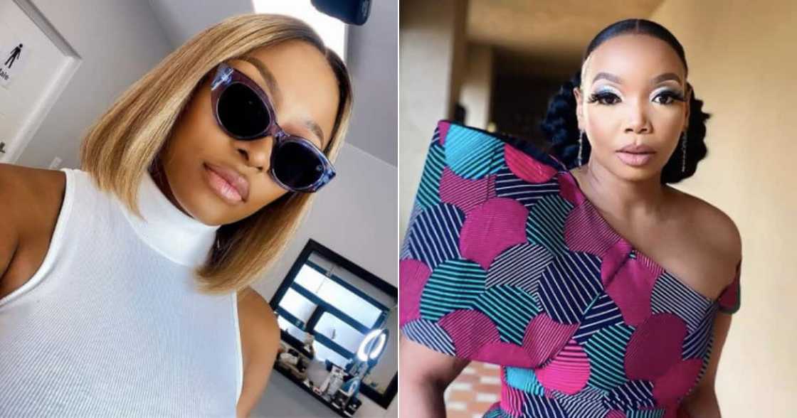 Thembisa Mdoda Nxumalo gets a lovely surprise from DJ Zinhle