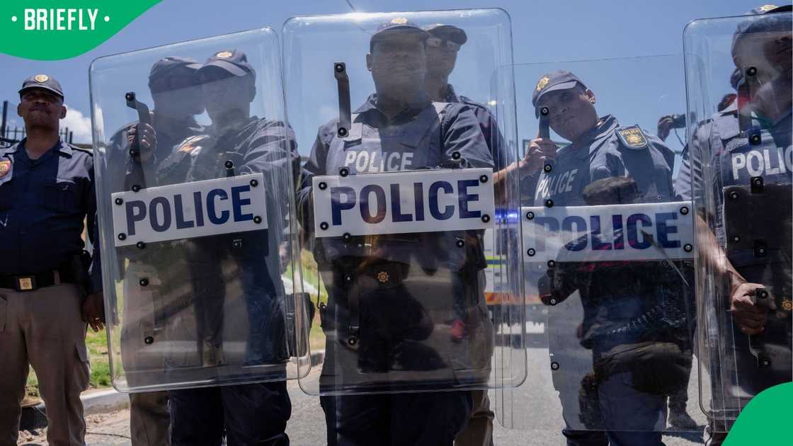 Police raided the property of a suspect linked to the murder of Emmanuel Mbense