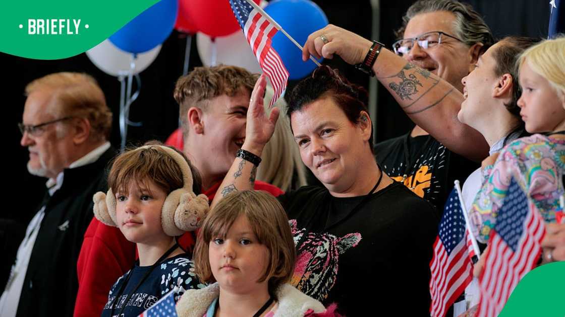 A report from the United States revealed that almost all of the rrefugees which arrived in the US were from South Africa