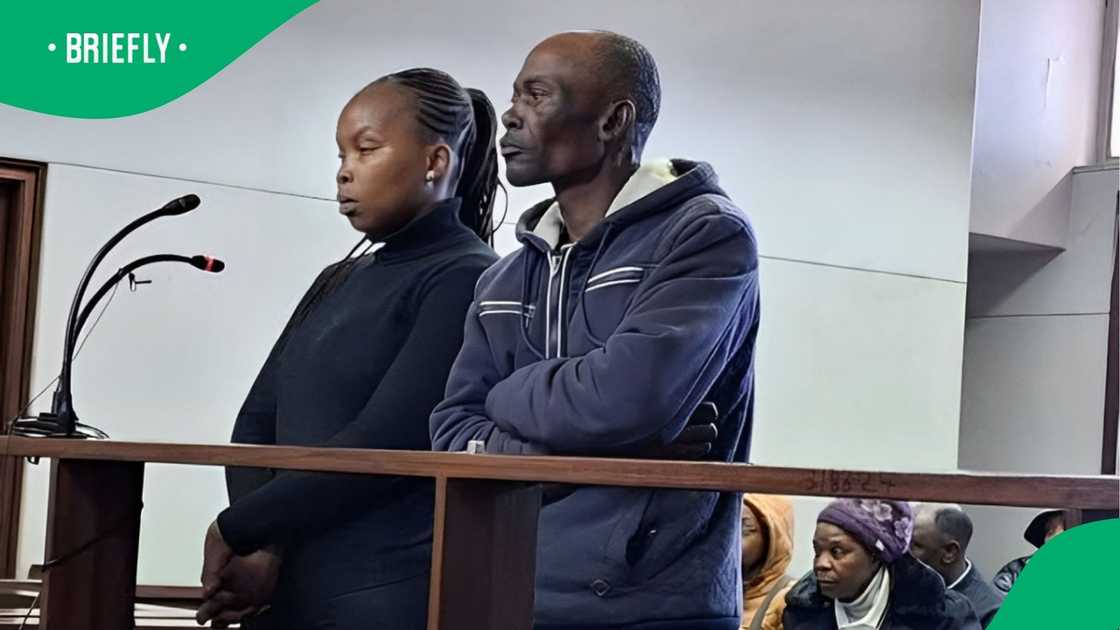 Keneilwe Shalaba and Sebokoana Khounyana appeared in court over the murder of the two-year-old Keneilwe Shalaba and Sebokoana Khounyana appeared in court over the murder of the two-year-old