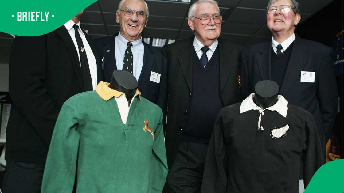 All Blacks, Springboks, Mark Irwin, Don MacIntosh, Nev MacEwan All Blacks, Springboks, Mark Irwin, Don MacIntosh, Nev MacEwan