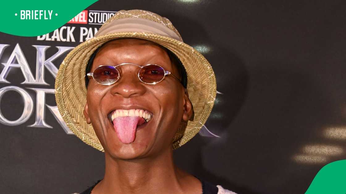 Warren Masemola's outfit raises eyebrows